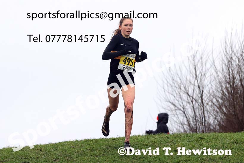 Womens under-17s and under-20s 2023 North Eastern Cross Country Champs., Temple Park, South Shields. Photo: David T. Hewitson/Sports for All Pics